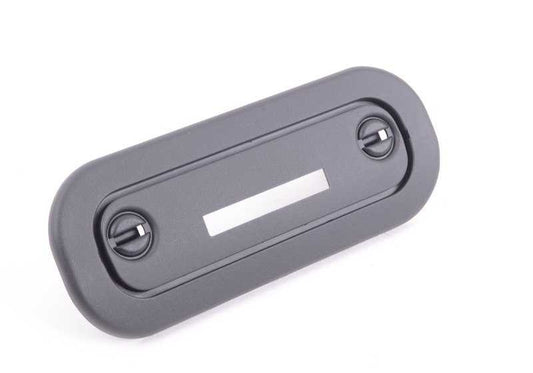 Embellecedor negro OEM 52208102764 para BMW Serie 5 E34 y Serie 7 E32. Pieza original BMW. Ideal para tapizar o reemplazar parte de la cabeza de los asientos traseros.