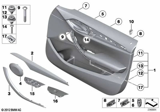 Rechte vordere Lederbeschichtung für BMW E84 (OEM 51417327196). Original BMW