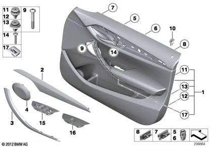 Rejilla del altavoz para BMW Serie 3 E90, E90N, E91, E91N, X1 E84 (OEM 51417144557). Original BMW