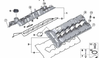 PROFILE BOARD OEM 11128636401 for BMW F07, F10, F11, F12, F13, F01, F02, F04, G12, E70, E71, E72. Original BMW piece.