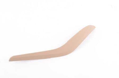 Moldura manecilla interior puerta izquierda beige OEM 51412991777 para BMW X1 E84. Original BMW.