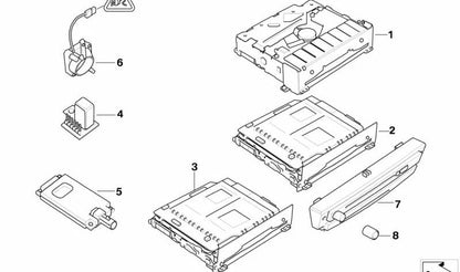 Botón giratorio OEM 65839216362 para BMW E81, E87, E82, E88, E90, E91, E92, E93. Original BMW.