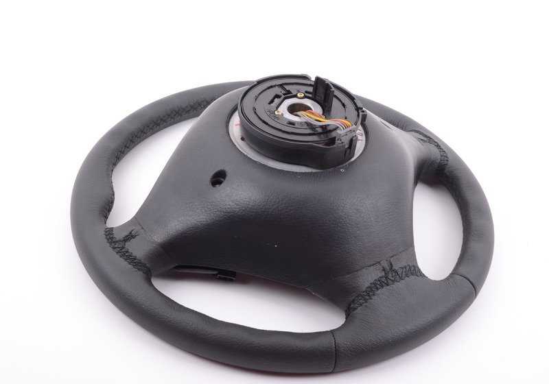 Volante deportivo M en piel negra OEM 32342229487 para BMW Z3 {E36 Z3 1.9, 2.0, 2.2i} compatible con versiones manuales y automáticas. Original BMW.