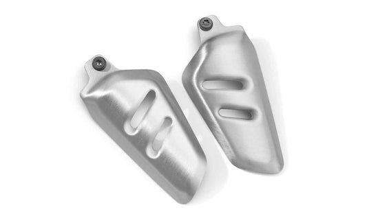 Juego de rejillas de radiador aluminio cepillado OEM 77128396268 para motos BMW R nineT, R nineT Pure, R nineT Scrambler, R nineT Racer, R nineT Urban G/S. Original BMW Motorrad.