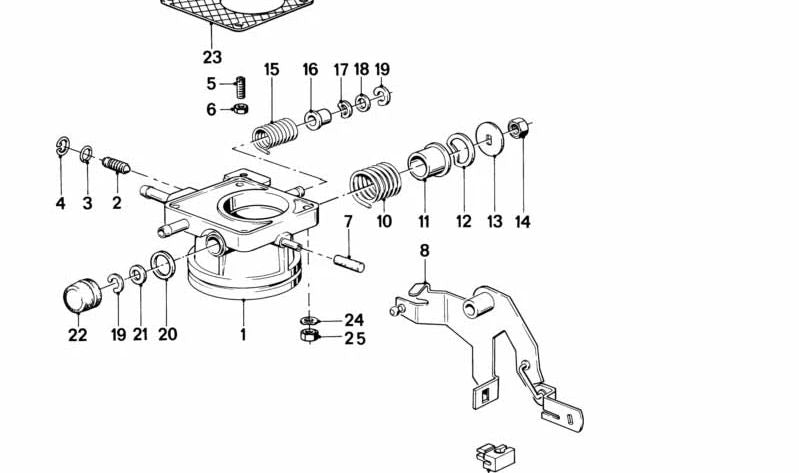Junta sin amianto OEM 13541727996 para BMW E21, E30, E12, E28. Original BMW.