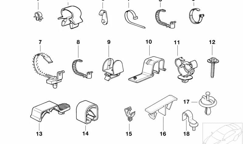 OEM Subjection Blade 61138357028 for BMW (Compatible models: E81, E82, E87, E88, F20, F21, F52, G42, U06, E30, E36, E46, E90, E91, E92, E93, F30, F31, F34, F34, F35, G20, G21, G28, G80, F32, G22, G23, G26, G82, G83, E34, E39, E60, E61, F07, F10, F11,