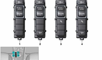 Unidad de control consola central OEM 61319374834 para BMW F48, F39. Original BMW.