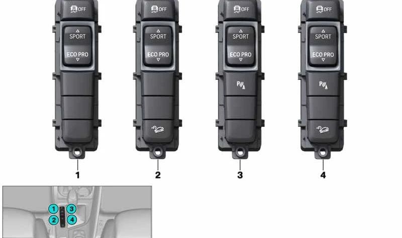 Unità di controllo della console centrale per BMW X1 F48, F49, X2 F39 (OEM 61319374833). BMW originale.