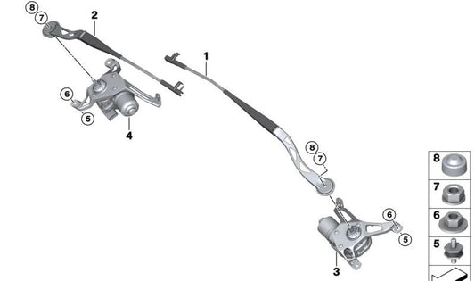 Omporaabrisas cenbrisas oem 61615a36e99 para BMW i3 (i01). BMW original.