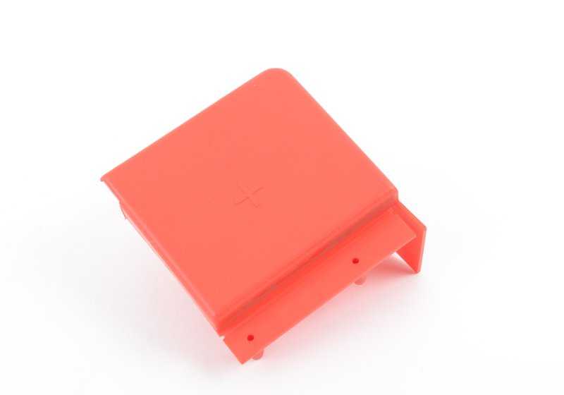 Tapa protectora borne positivo batería OEM 61211370990 para BMW E30, E36, Z1. Pieza original BMW.