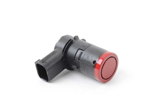 Sensor de aparcamiento ultrasónico color Chili Red OEM 66206917545 para MINI R50, R52, R53 (todos los años compatibles). Original MINI.