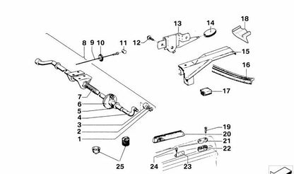 Junta de estanqueidad OEM 51235480191 para BMW F30, F31, F32, F33, F34, F36. Original BMW.
