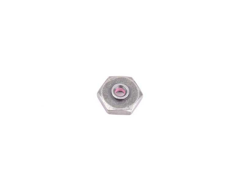 Tuerca hexagonal M5 OEM 54128119975 para BMW E36, E34, E39, E38. Pieza original BMW utilizada en techo solar y marco interior.