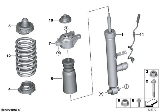 VDC ShockPower posteriore per BMW G26 (OEM 37106889315). BMW originale.