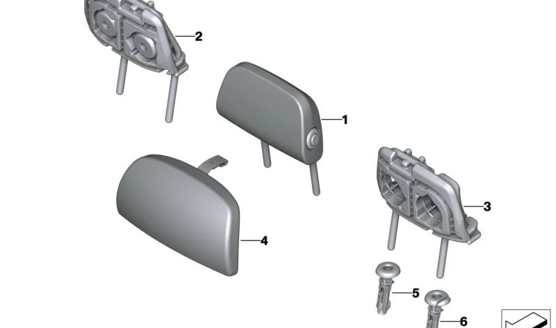 Plus Pupple Comfort OEM 52205A38A70 pour BMW IX (I20). BMW d'origine.