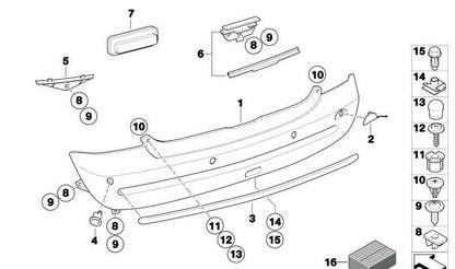 Tuerca de expansión OEM 63252758031 para MINI R50, R53, R56, Clubman R55, Cabrio R52, R57, Coupé R58, Roadster R59… y más. Original MINI.