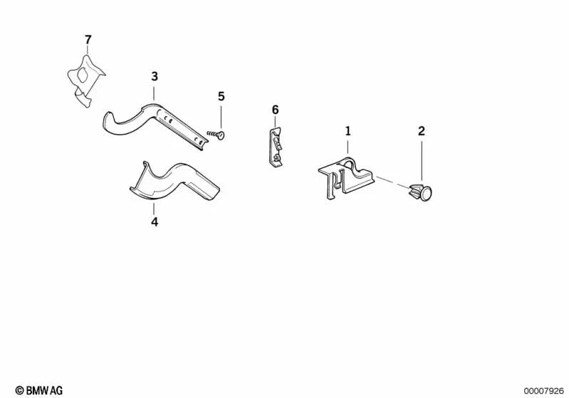 Avellanado -Schraube für BMW E21, E30, E36, E12, E28, E34, E24, E23 (OEM 07119928563). Original BMW
