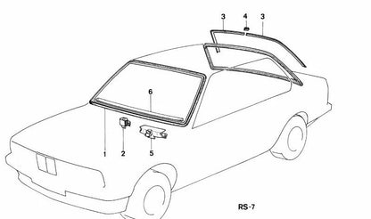 Marco embellecedor izquierdo OEM 51311934901 para BMW E30. Pieza original BMW.