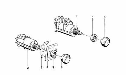 Soporte de radio OEM 65121361480 para BMW E21. Original BMW.
