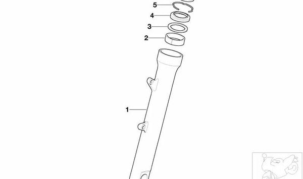 Casquillo de guía OEM 31427666227 para motos BMW F 650 CS, F 650 GS, F 700 GS, G 650 GS, R 1200 GS... y más. Original BMW Motorrad.