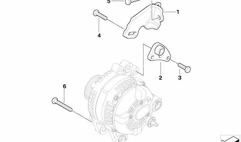 Angular de apoyo OEM 12317790876 para MINI One D R50 (03/2003 - 07/2006). Original MINI.