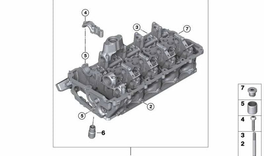 OEM -Gefangenenschraube 11127571124 für BMW F07, F10, F11, F12, F13, F01, F02, F04, E70, E70N, E71, E72. Original BMW Stück.