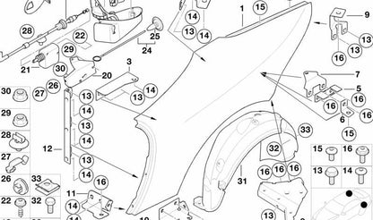 Motor actuador cierre centralizado OEM 67118360193 para BMW E52. Original BMW.