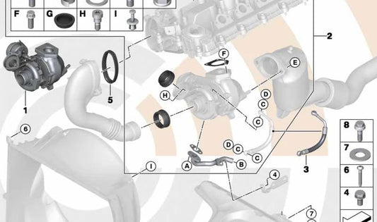 Arandela de seguridad OEM 07146887434 para BMW E46. Original BMW.