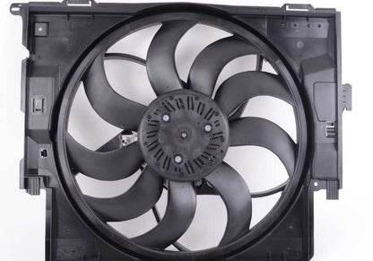 Ventilador con marco del radiador OEM 17428641964 para BMW F20, F21, F22, F23, F30, F31, F32, F33, F34, F36. Original BMW.