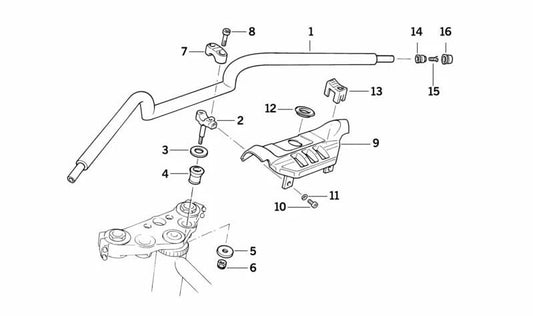Arandela espaciadora OEM 32711451683 para BMW Motorrad K100, K1, K75, K1100. Repuesto original BMW Motorrad.