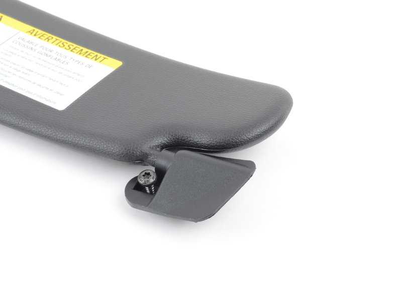 Parasol derecho OEM 51169167252 para BMW Z4 E89. Color negro. Original BMW.