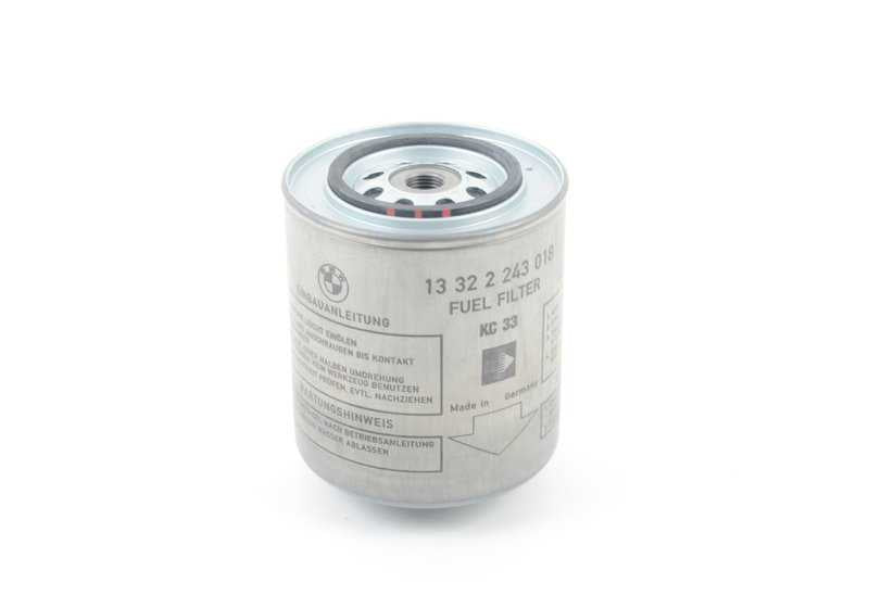 Filtro de combustible OEM 13322243018 para BMW E30 y E34. Original BMW.