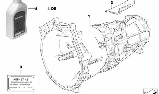 Gasket set for BMW 3 Series E46, X5 E53 (OEM 23117511935). Original BMW