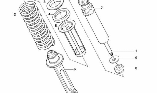 Plato de muelle para BMW (OEM 33531458359). Original BMW
