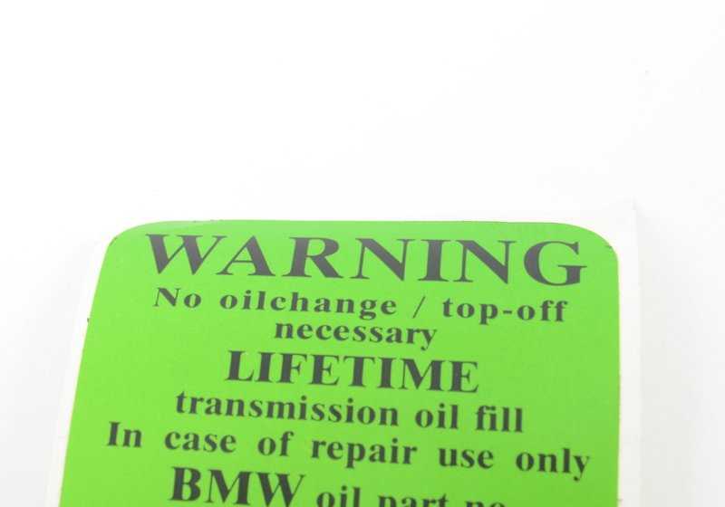OEM 13111423619 Adesivo para BMW E46, E39, E38, E85. BMW original.