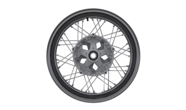 Rueda delantera de radios negra 3.5X17 OEM 36318562551 para motos BMW R nineT, Pure, Scrambler, Racer. Original BMW Motorrad.