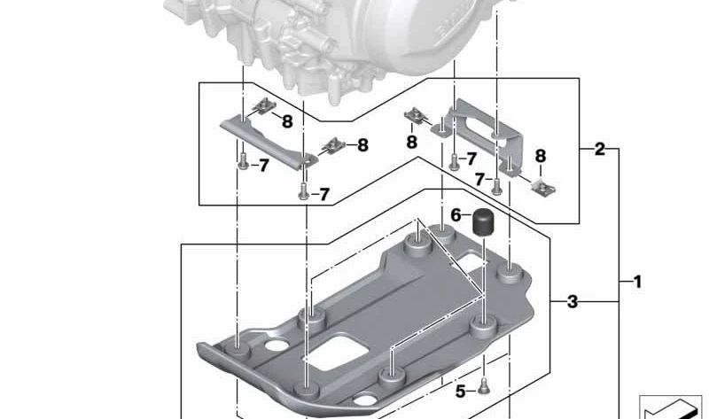 Tope de goma OEM 11848524079 para motos BMW F 750 GS, F 800 GS, F 850 GS, F 900 GS, F 850 GS Adventure, F 900 GS Adventure. Original BMW Motorrad.