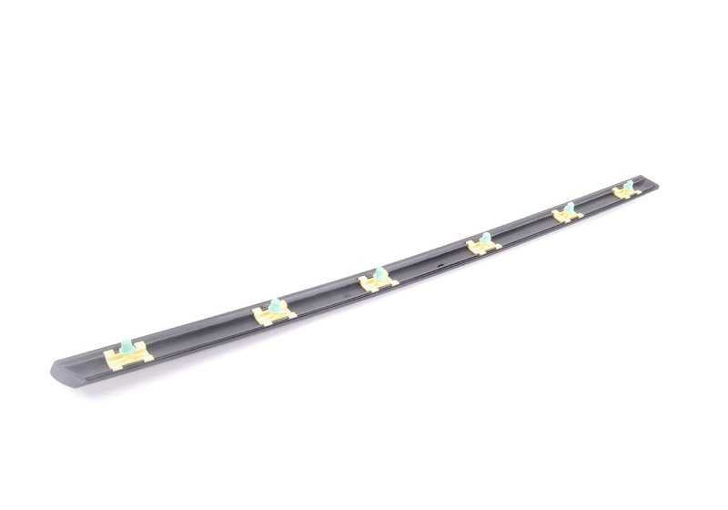 Moldura lateral puerta trasera izquierda OEM 51138208395 para BMW E38 728i, 730i, 730d, 725tds. Original BMW.