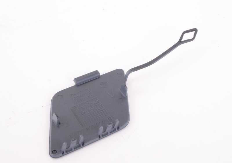 Tapa del gancho de remolque delantero imprimada OEM 51117335048 para BMW F01N, F02N. Repuesto original BMW.