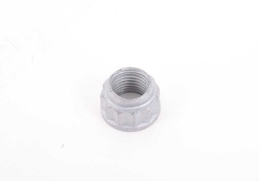 Tuerca autoblocante OEM 34339806226 para BMW F40, F44, F45, F46, F87, F80, F82, F83, F10, F90, F06, F12, F13, F91, F92, F93, F48, F39, F97, F98, I12, I15 y MINI F55, F56, F57, F54, F60, R60, R61. Original BMW y MINI.