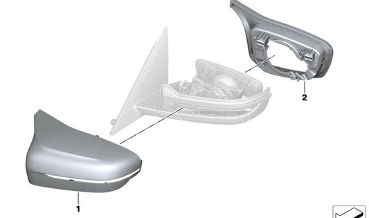 Anillo de retención izquierdo OEM 51168064655 para BMW Serie 5 F90 M5, G30, G31 Touring, Serie 7 G11, G12, Serie 8 G14, G15, G16... y más. Original BMW.