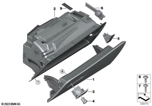 Kit de reparo de cilindro de fechadura para BMW F44, G42, G87, G20, G28, G80, G22, G23, G26, G82, G83, F90, G30, G31, G38, G60, G32, F91, F92, F93, G14, G15, G16, F97, G01, G08, F98, G02, F95, G05, G18, F96, G06, G07, G29 (OEM 51169484409). BMW original
