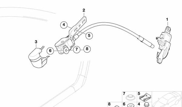 Tapa embellecedora izquierda OEM 51377028919 para BMW E46. Original BMW.