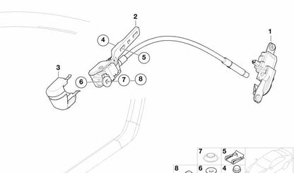 Base de retrovisor interior OEM 51368144048 para BMW E36, E46. Original BMW.