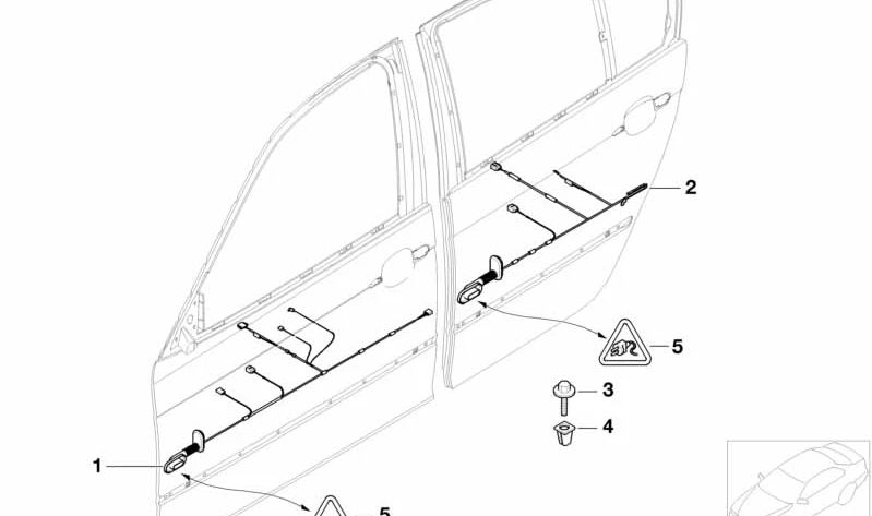 Conector eléctrico OEM 61139147291 para BMW E70, E71, E72. Original BMW.