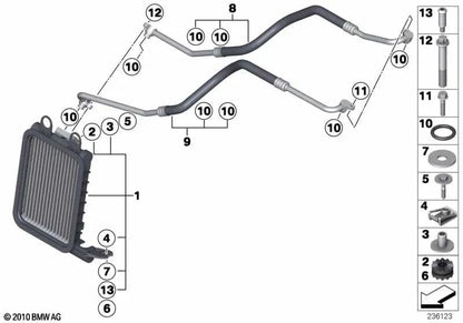TORX -Schraube für BMW E60, E61, E63, E64, E65, E66, F25, F26, E53, E70 (OEM 07129905572). Original BMW