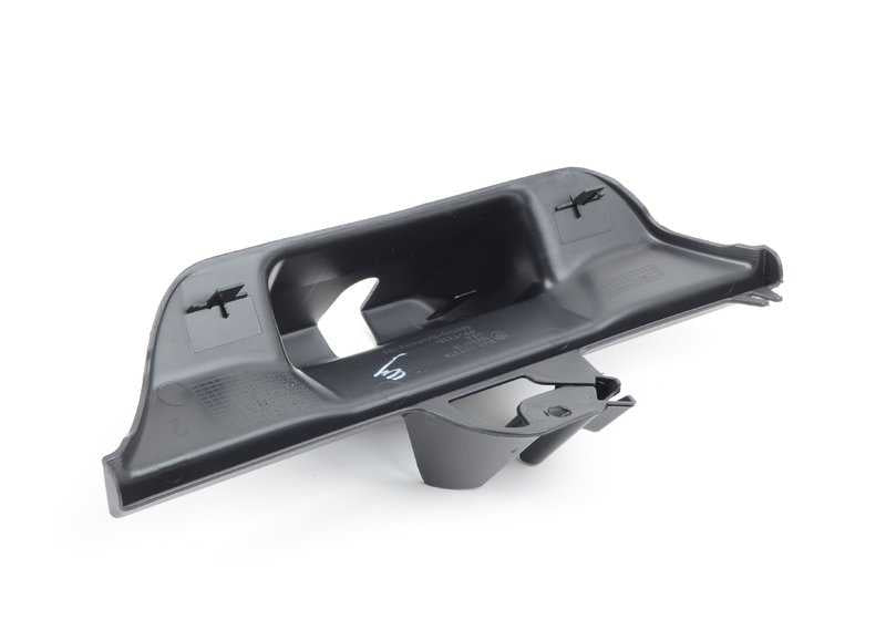 Cubierta cerradura maletero negra OEM 51497177378 para BMW X5 E70, E70N. Original BMW.