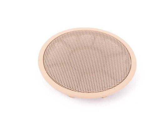 Rejilla altavoz puerta color beige OEM 51416969393 para BMW X3 F25, X4 F26, X5 E70/E70N, X6 E71/E72. Pieza original BMW.