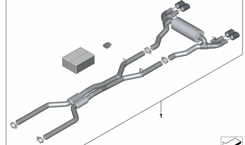 Sportsystem M Performance OEM 18302455574 für BMW F90 M5, M5 CS. Kompatibel mit F90 M5 -Modellen (2017–2023). Original BMW.
