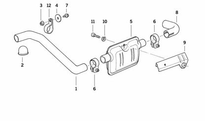Tope de goma OEM 13717539903 para BMW E81, E82, E87, E88, E30, E36, E90, E91, E92, E93, E28, E34, E60, E61, E24, E63, E64, E23, E32, E65, E66, E31, E84, E83, E85, E86, E89. Original BMW.
